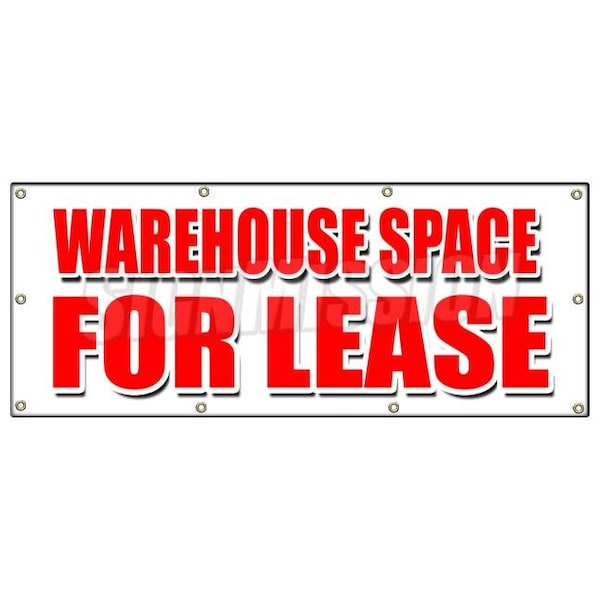 WAREHOUSE SPACE FOR LEASE BANNER SIGN build to suit a/c loading dock